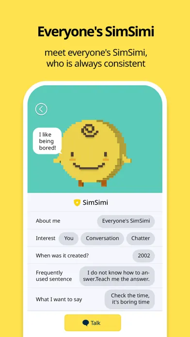 Capturas de tela do SimSimi