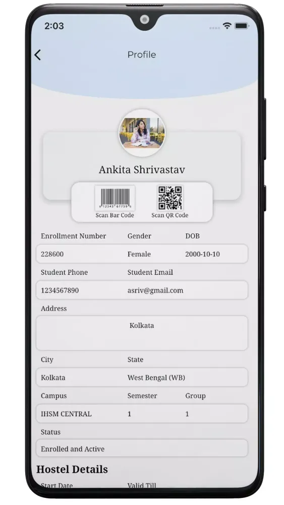 IHSM Students Screenshots