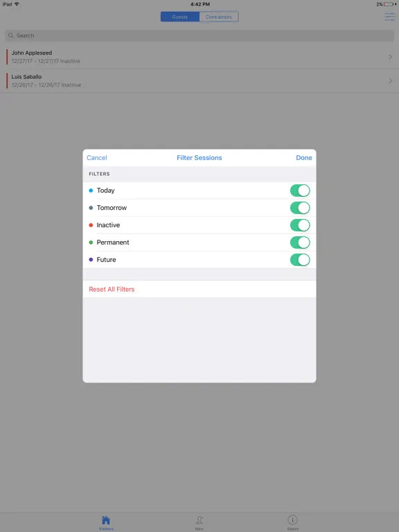Zrzuty ekranu ISN Resident iPad 