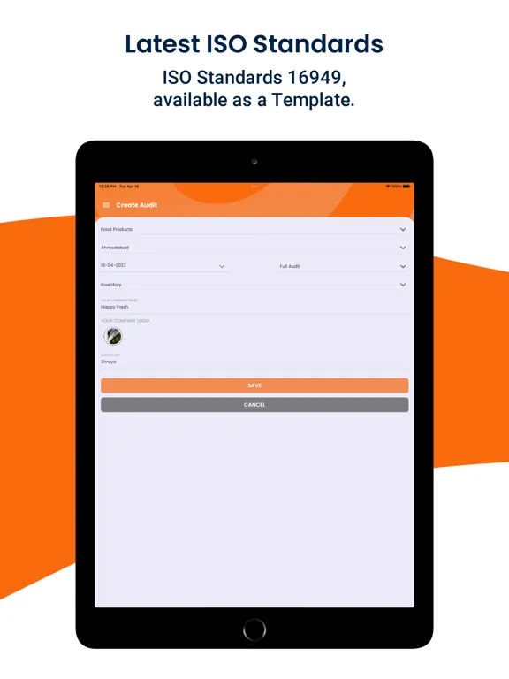 Zrzuty ekranu Nifty ISO 16949 Audit iPad 