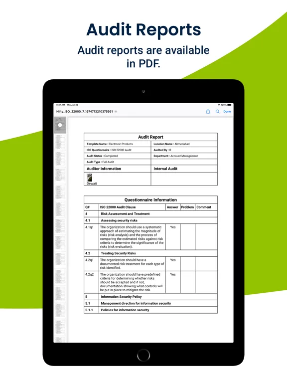 صور Nifty ISO 22000 Food Safety iPad 