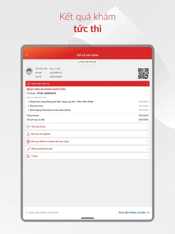 Phòng khám A - BV Xanh Pôn iPad 应用截图