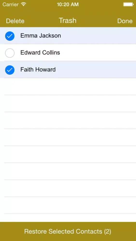 Zrzuty ekranu Contact Spring Cleaner - Delete/Restore contacts and Manage your contacts efficiently