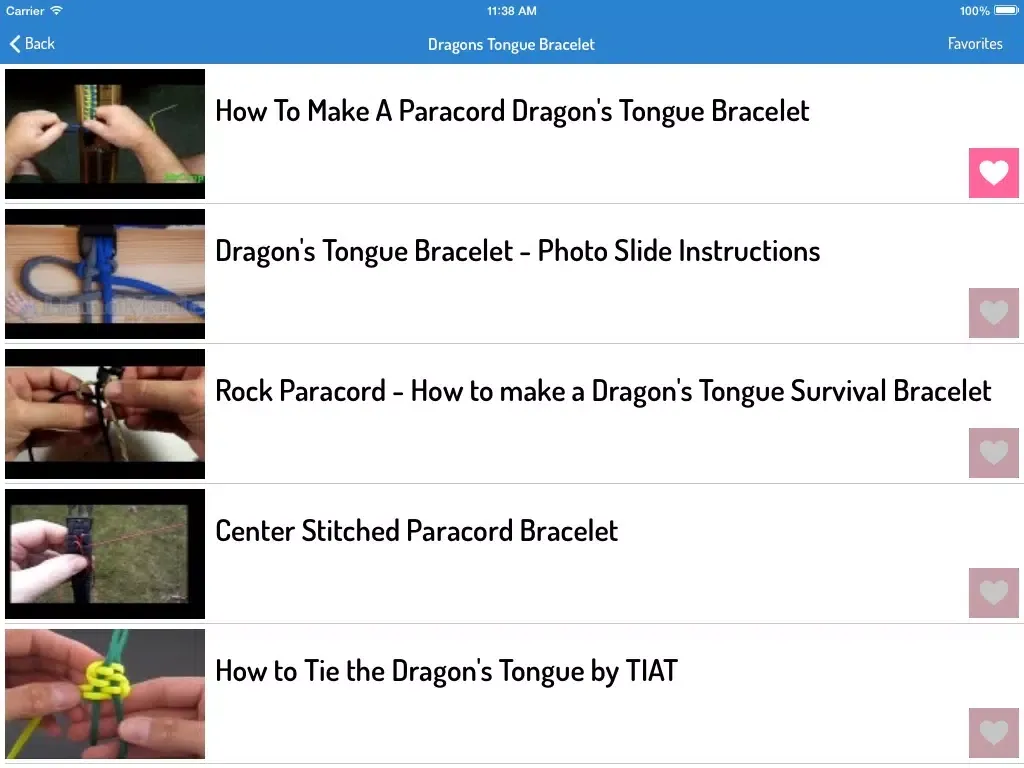 Zrzuty ekranu Paracord Styling Guide iPad 