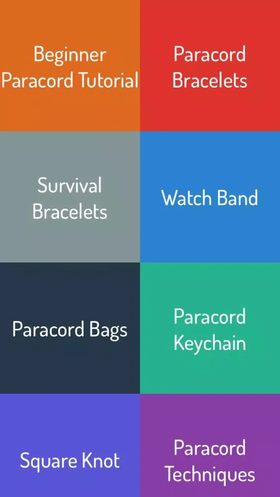 Zrzuty ekranu Paracord Styling Guide