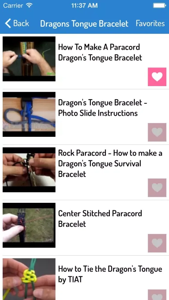 Zrzuty ekranu Paracord Styling Guide