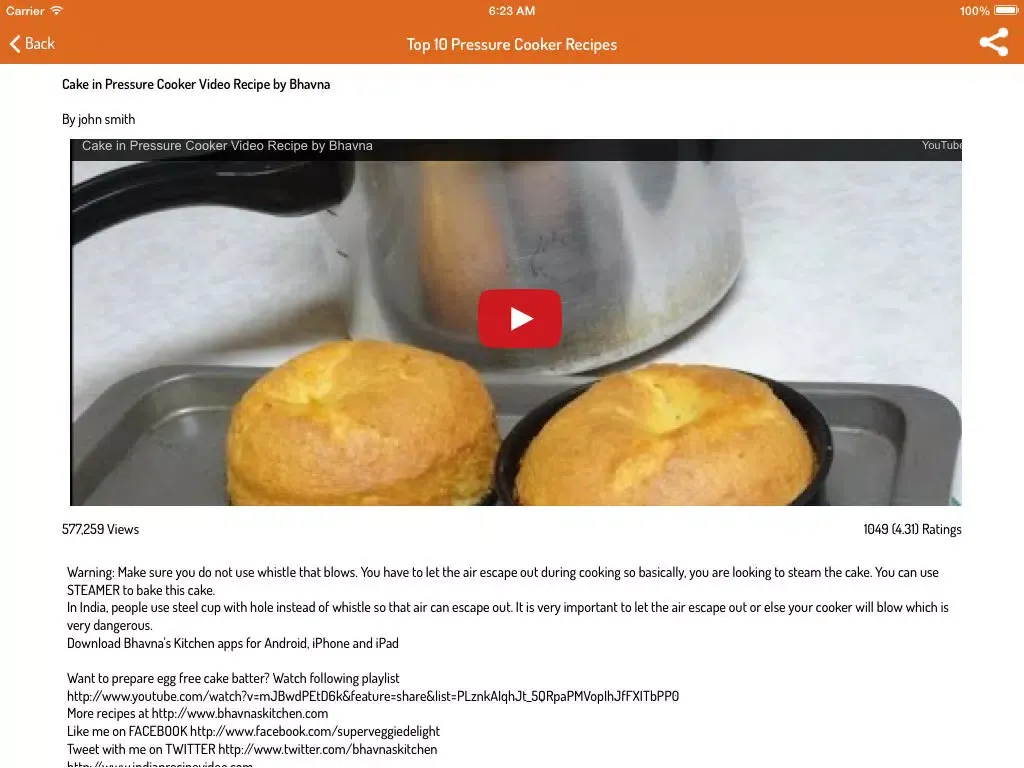 Pressure Cooker Recipes!! iPad  Ekran Görüntüleri