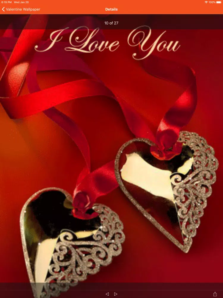 Ảnh chụp màn hình của Valentine Walls iPad 