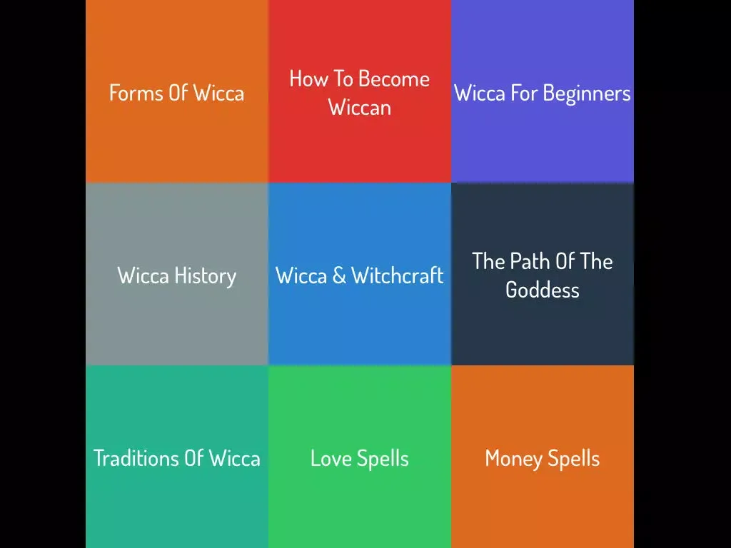 Captures d'écran de Wicca Guide iPad 