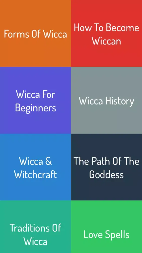 Captures d'écran de Wicca Guide