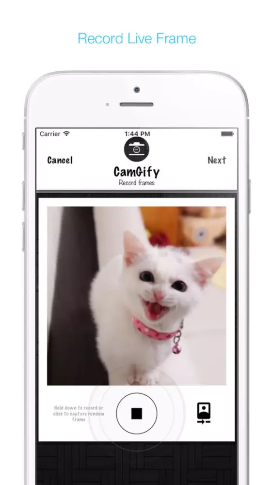 Tangkapan layar CamGify