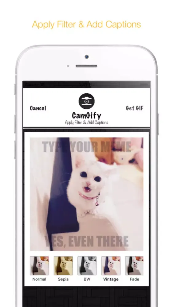 Tangkapan layar CamGify