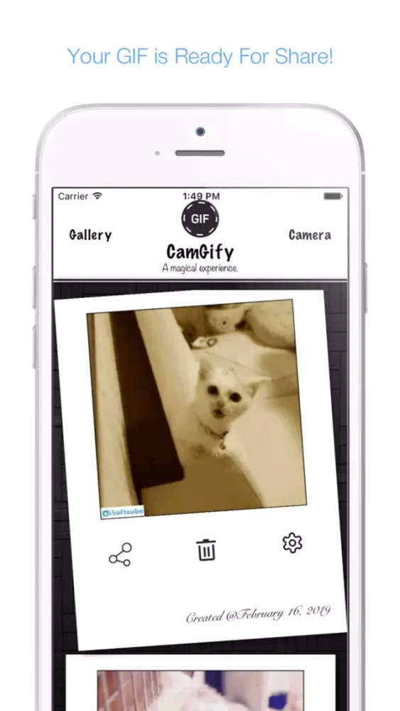 Tangkapan layar CamGify