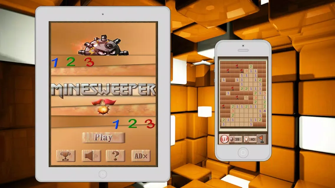 Mines - Minesweeper classic 6 for Brain Training 2015 Screenshots