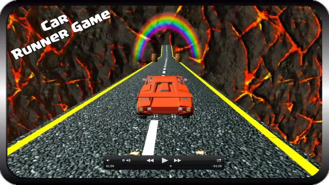 Ảnh chụp màn hình của Space Run : Asphalt Super car Runner game 2014