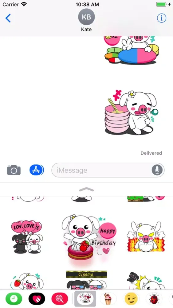 Great Stickers Pigs スクリーンショット