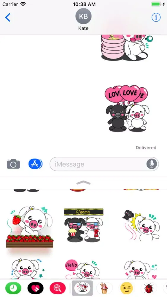 Great Stickers Pigs スクリーンショット