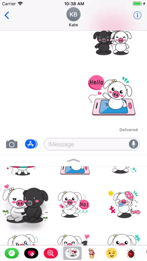Great Stickers Pigs スクリーンショット