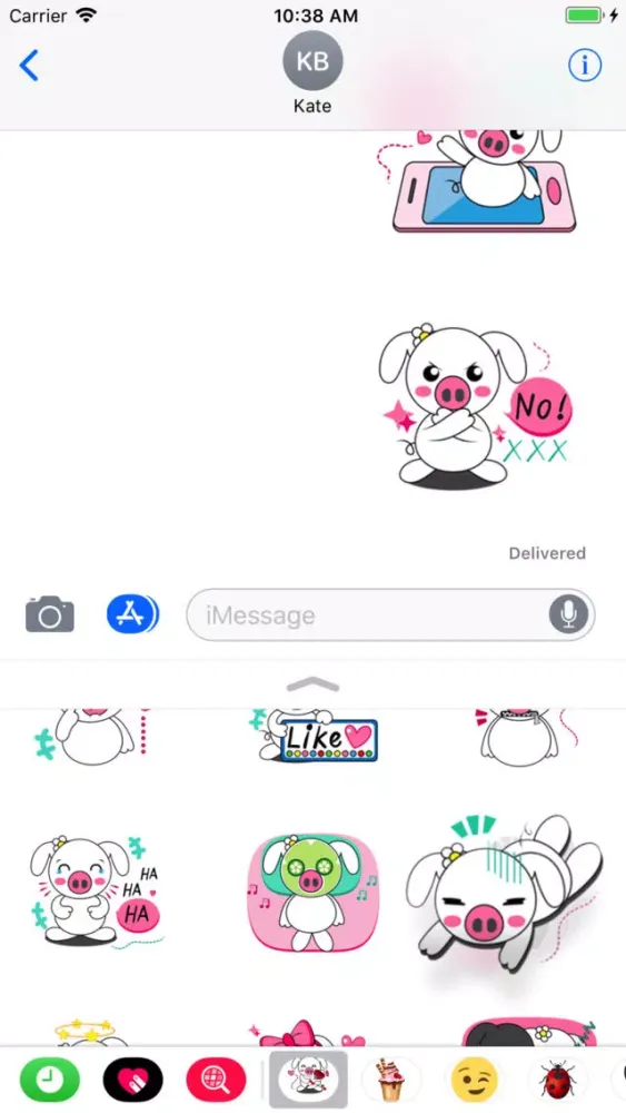 Great Stickers Pigs スクリーンショット