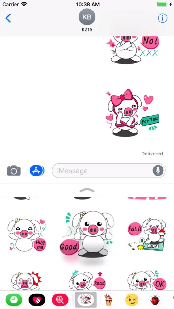 Great Stickers Pigs スクリーンショット