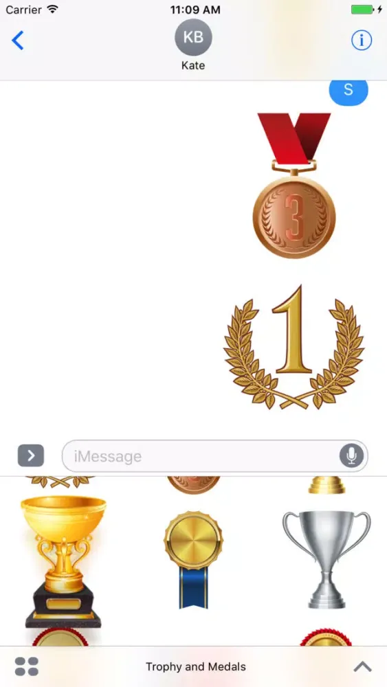 Trophy and Medals for iMessage スクリーンショット