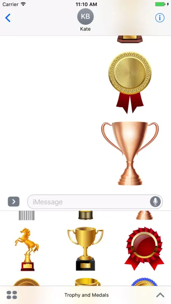 Trophy and Medals for iMessage スクリーンショット