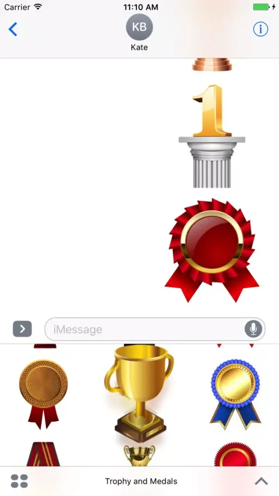 Trophy and Medals for iMessage スクリーンショット
