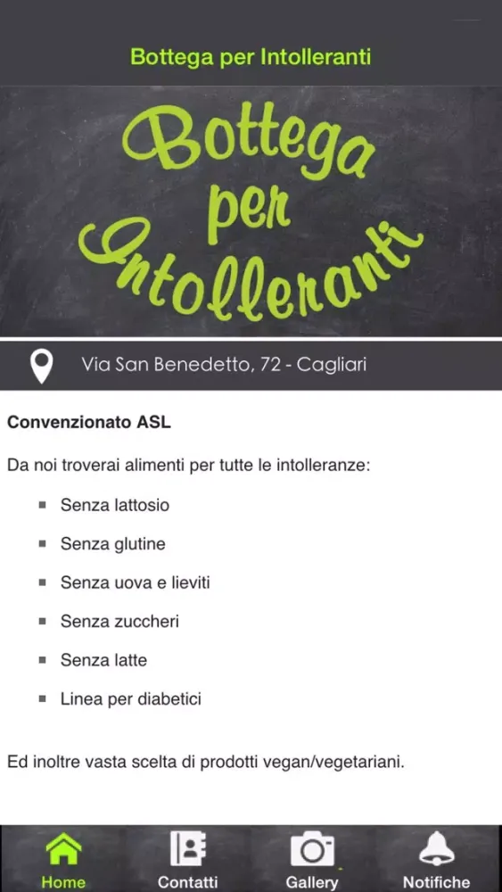 Capturas de pantalla de Bottega per Intolleranti Cagliari