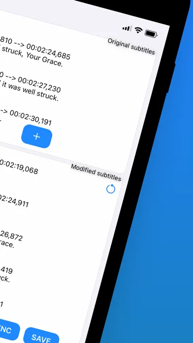 Tangkapan skrin SubShifter - Fix subtitles SRT