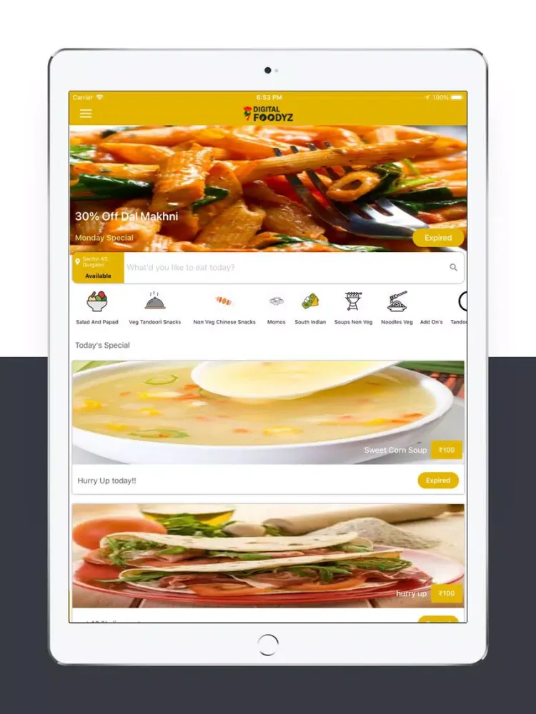 Capturas de pantalla de Digital Foodyz iPad 