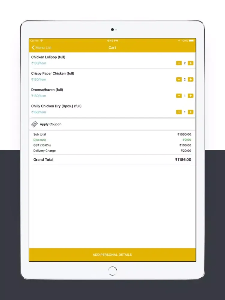 Capturas de pantalla de Digital Foodyz iPad 