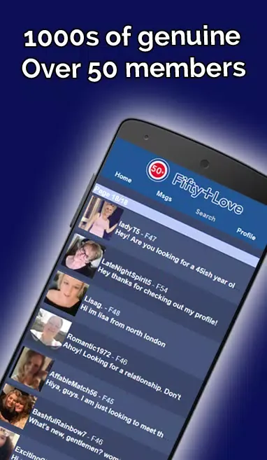 Capturas de pantalla de 50 Plus Love:The UK Dating App
