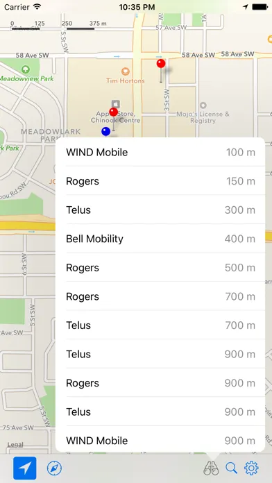 Cell Towers Canada স্ক্রিনশট