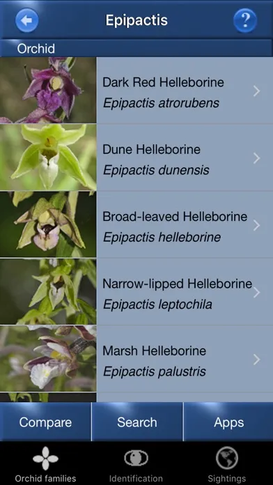 Capturas de pantalla de Orchid Id - British Orchids