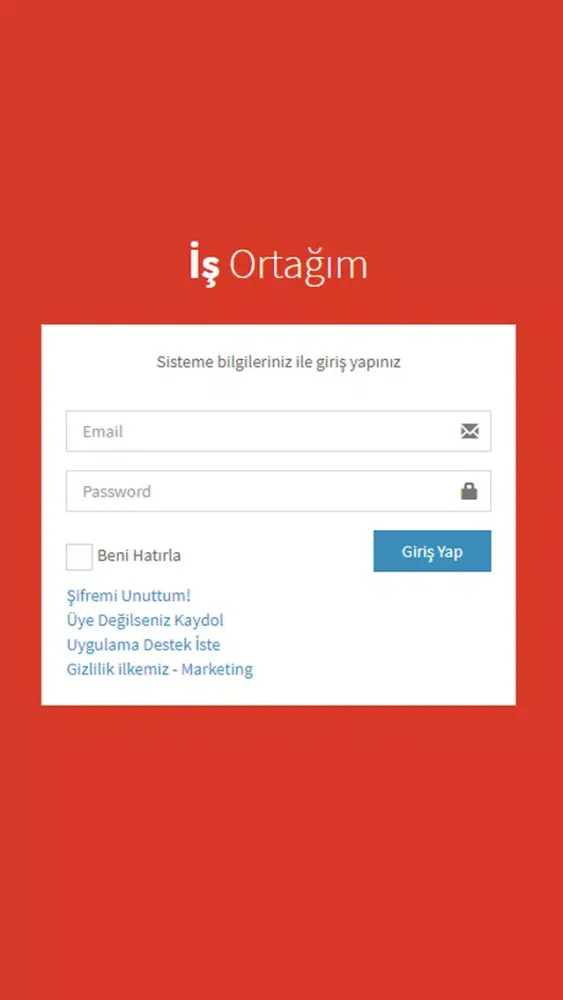 Capturas de tela do İş Ortağım Plus