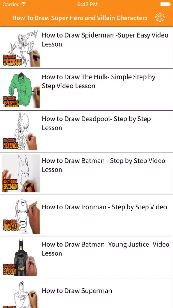 How To Draw - Learn to draw pictures for super hero and villains and practice drawing in app سکرین شاٹس