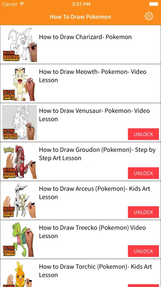 Captures d'écran de How To Draw - Learn to draw Pokemon and practice drawing in app