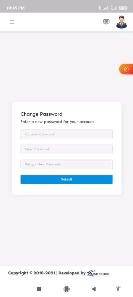 Ảnh chụp màn hình của ISP Cloud Billing Software