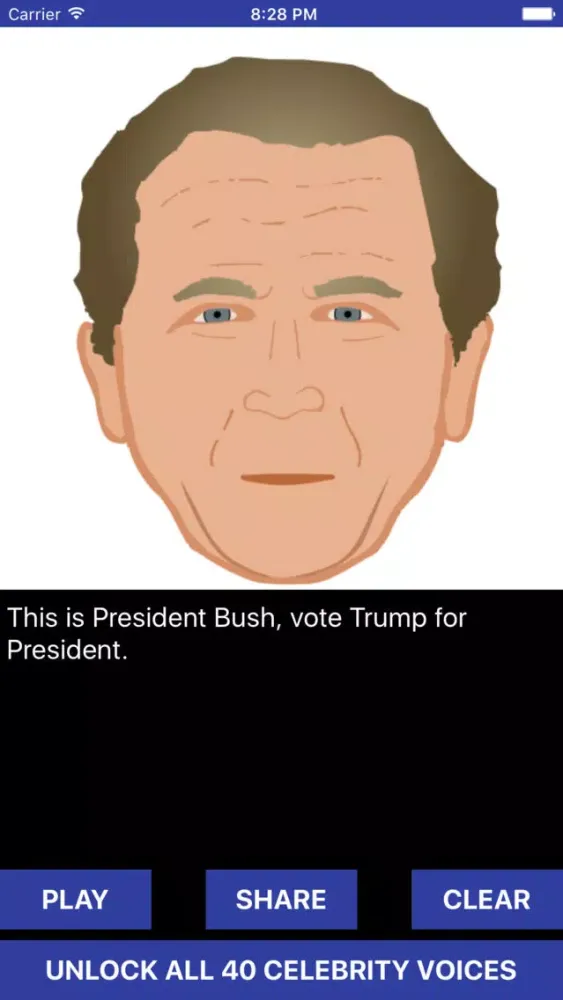 Tangkapan layar iSpeech Bush™