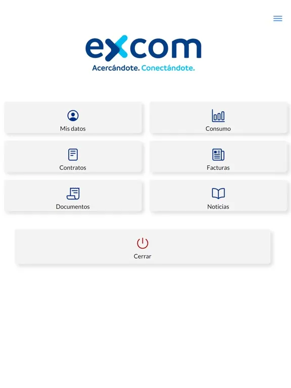 Tangkapan layar My Excom iPad 