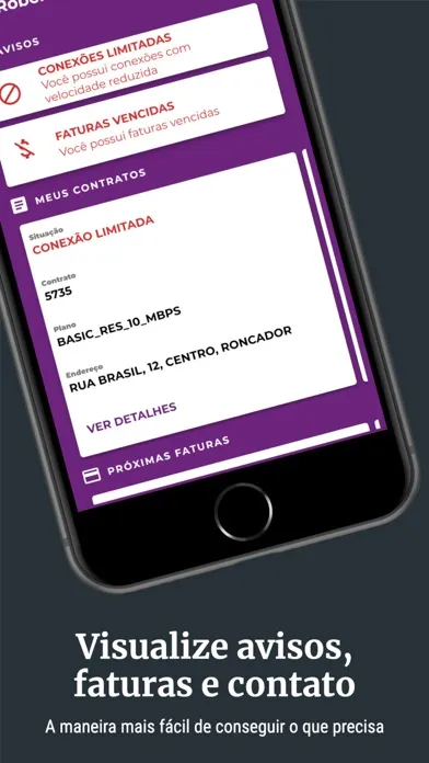 Capturas de tela do Inove Internet