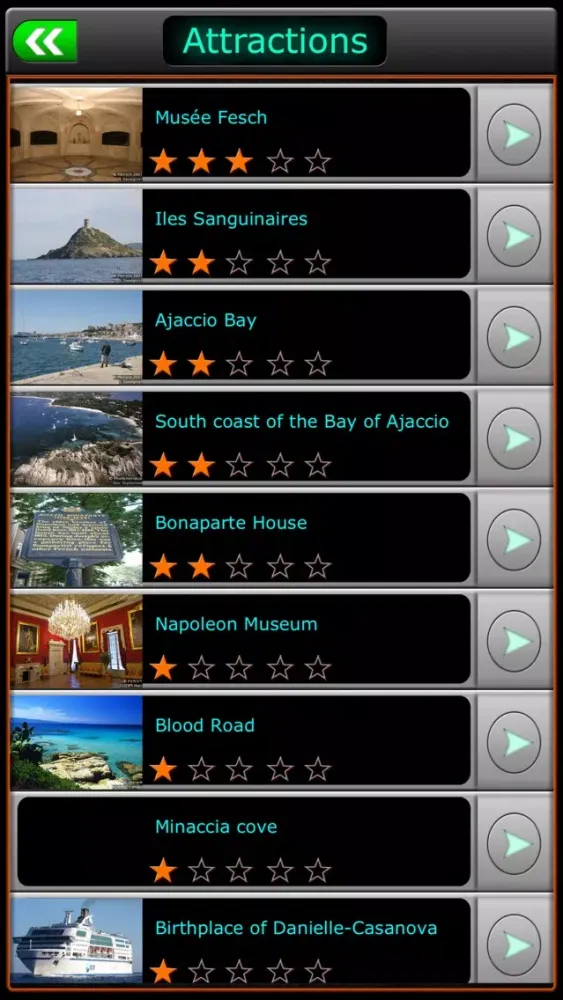 Capturas de pantalla de Ajaccio Offline Travel Guide