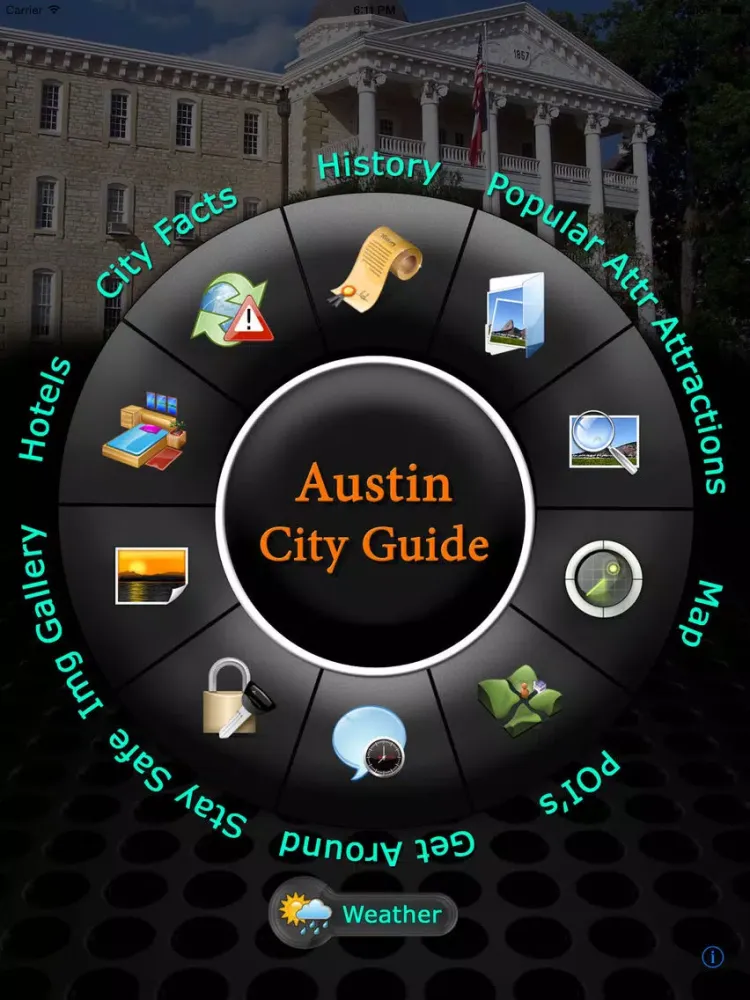 Austin Offline Map Guide iPad 应用截图
