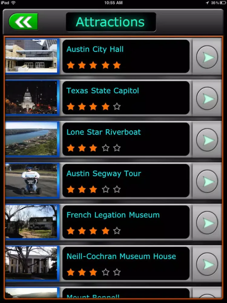 Austin Offline Map Guide iPad 应用截图