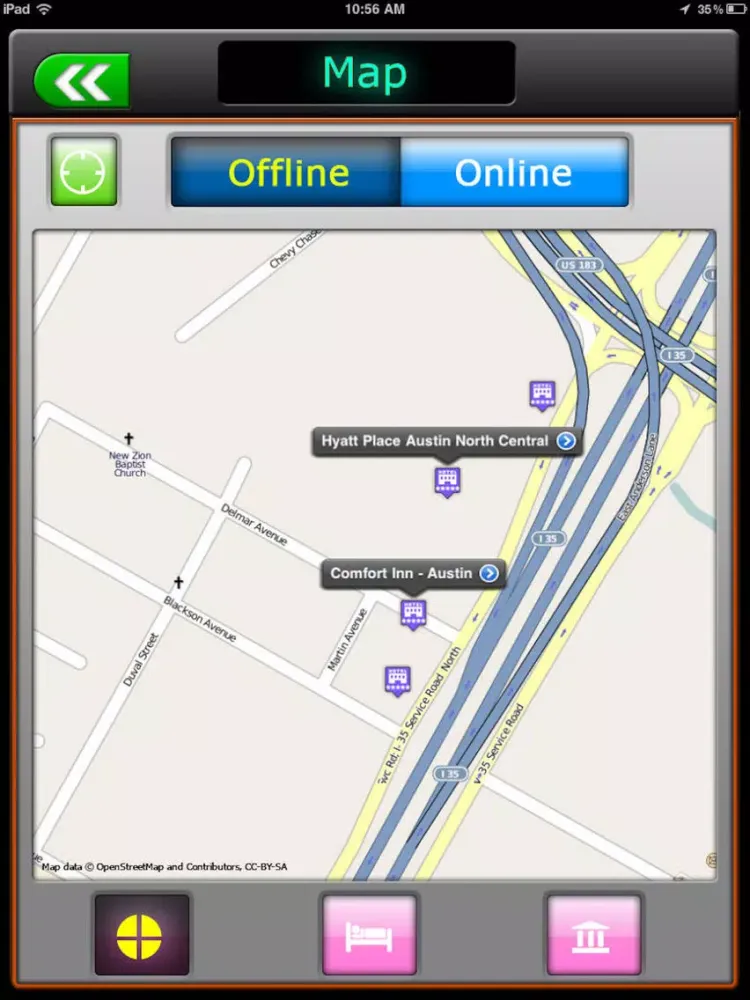 Austin Offline Map Guide iPad 应用截图
