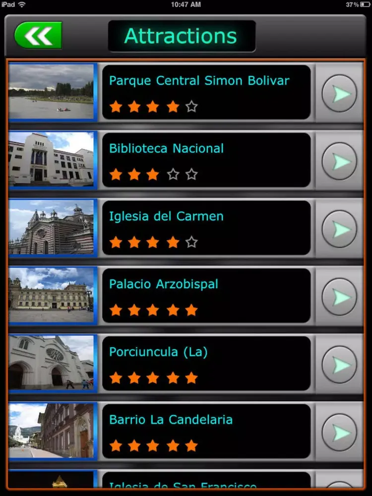 Capturas de pantalla de Bogota Offline Map Guide iPad 
