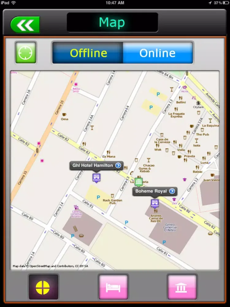 Capturas de pantalla de Bogota Offline Map Guide iPad 