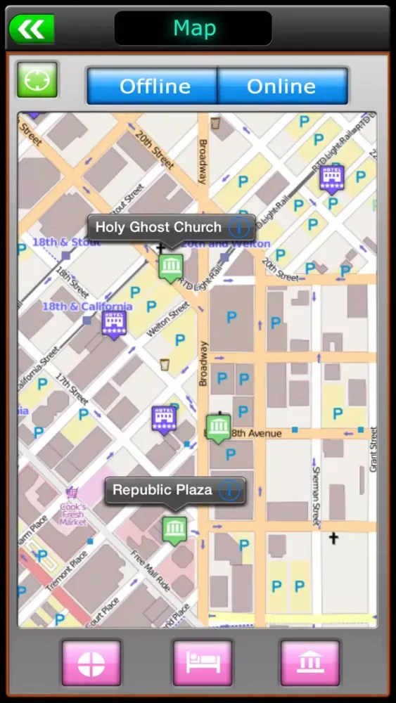 Capturas de tela do Denver Offline Map Guide