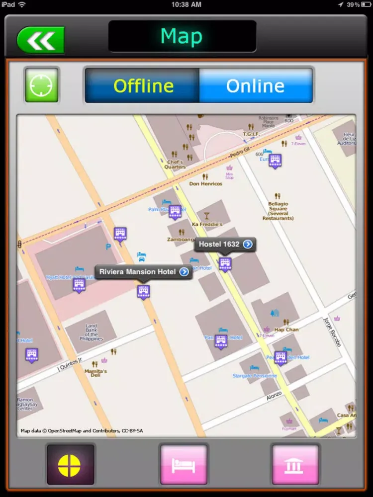 Manila Offline Map Guide iPad  سکرین شاٹس