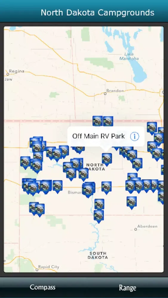 Screenshot di North Dakota Campgrounds